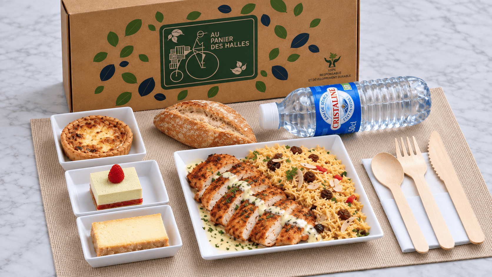 Plateaux Repas 2 Decouverte Poulet Tandoori Riz Madras Et Lassi A La Mangue 